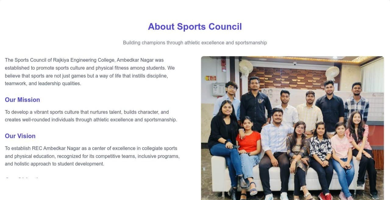 College Sports Council Website